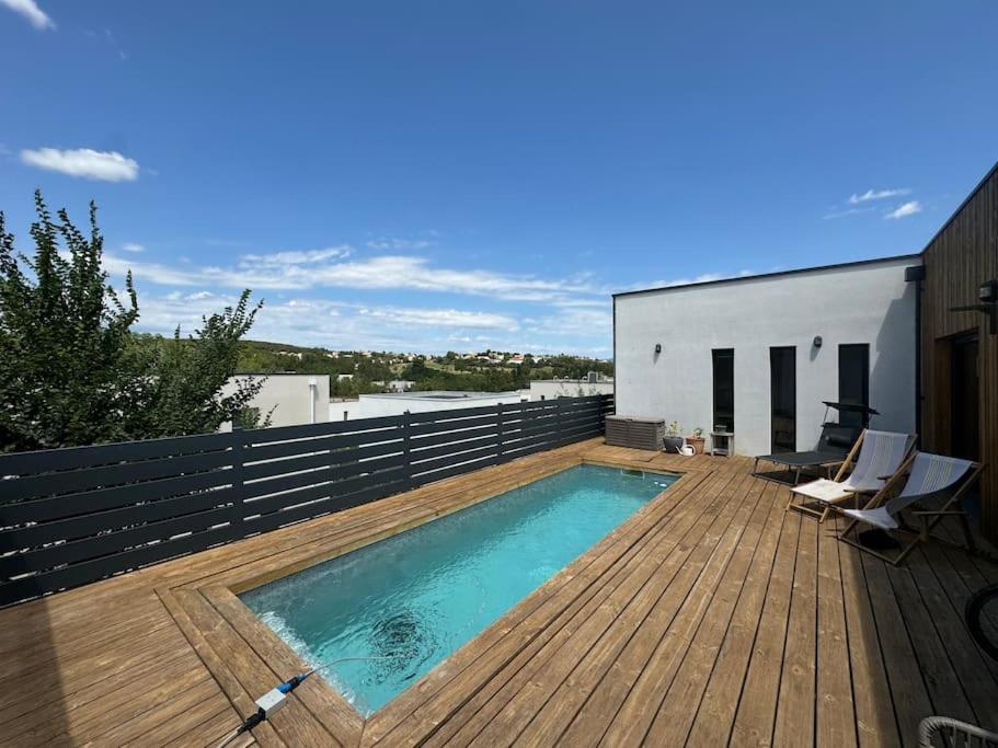 Luxury Villa With Pool And View Жувіньяк Екстер'єр фото